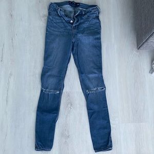 Stretch high rise jeans